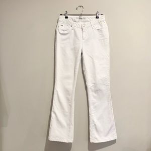 Joe's white bootcut Honey fit jeans with stretch